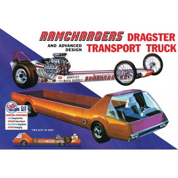 Plastikmodell – 1:25 Ramchargers Dragster & Transporter Truck – MPC970